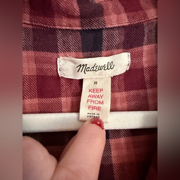 Madewell Plaid Pajama Top - Picture 4 of 6